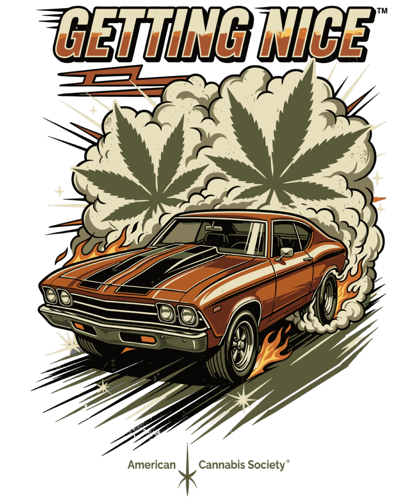 THCFACTOR.COM Getting Nice cannabis muscle car apparel design by GreenRX